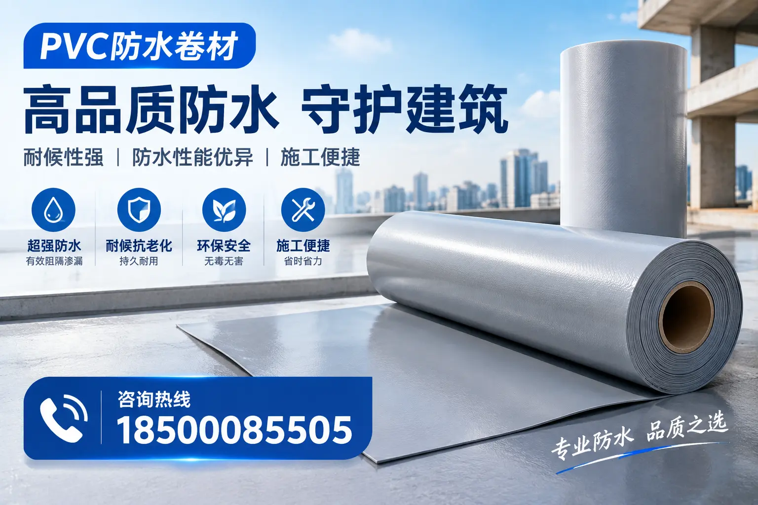 PVC防水卷材的防水效果评测，适合安顺的科学依据